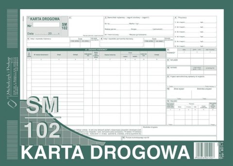 Karta drogowa A4, 80 kartek offset, 10-801-1 DOTTS