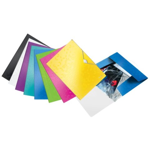 Teczka z gumką LEITZ WOW 15mm 150k A4 turkusowa 45990051 Teczka z gumką LEITZ WOW 15mm 150k A4 turkusowa 45990051