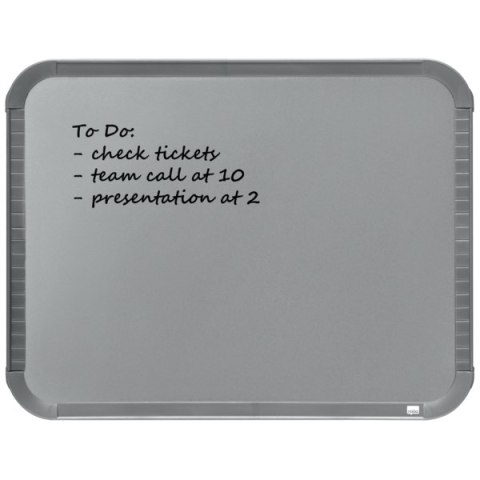 Magnetyczna tabliczka suchościeralna Nobo 220x280mm, srebrna QB05142CD