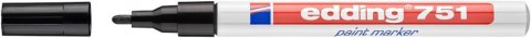Marker EDDING lakierowy 751 czarny końcowka okrągła 1-2mm