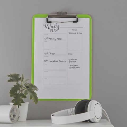 Deska z klipem Leitz WOW, zielona 39710054 Deska z klipem Leitz WOW, zielona 39710054