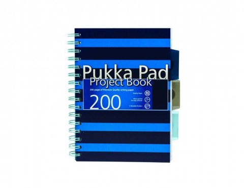 Kołozeszyt Navy A5 kr. róż/nieb. 8406/8407 7050-NVY (SQ) PUKKA PROJ.BOOK
