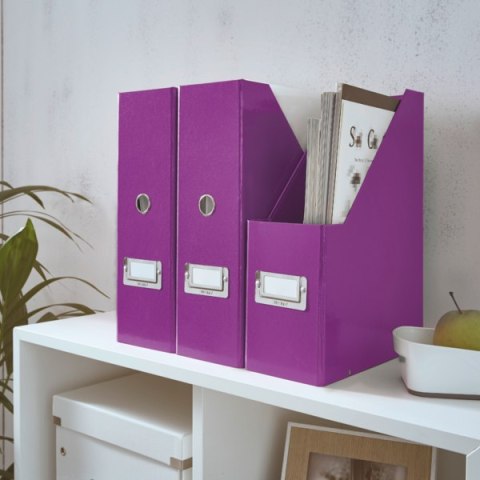 Pojemnik na czasopisma fioletowy LEITZ Click & Store 60470062 Pojemnik na czasopisma fioletowy LEITZ Click & Store 60470062