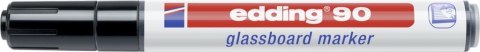 Marker EDDING do tablic szklanych czarny 90/001/c ed suchościeralny