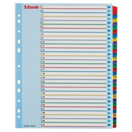 Przekładki kartonowe MYLAR A4 MAXI 1-31 ESSELTE 100210