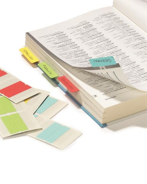 Zakładki samoprzylepne dwustronne indeksy (24szt.) szer.40mm QUICK TAB 840600 DURABLE