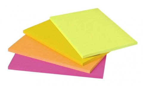 Bloczek samoprzylepny POST-IT_ Super Sticky (6845-SSP), 200x149mm, 4x45 kart., mix kolorów SALE