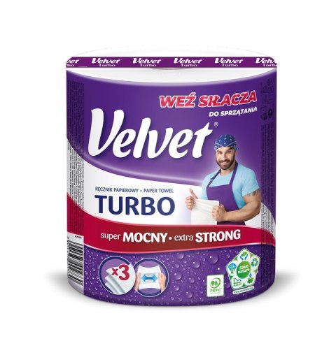 Ręcznik VELVET TURBO 3 warstwy 300 listków Ręcznik VELVET TURBO 3 warstwy 300 listków