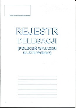 505-1R Rejestracja delegacji A4 (poleceń wyjazdu służbowego)