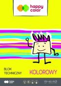 Blok techniczny kolorowy A3, 170g, 10 ark, Happy Color HA 3550 3040-09