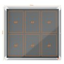 Gablota filcowa wewnętrzna Nobo Premium Plus 6xA4, szara 1915328