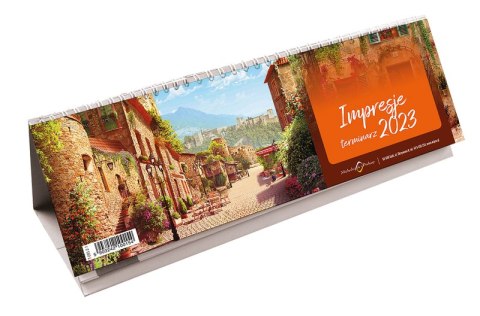 Terminarz IMPRESJE-ze spiralką 2026 Michalczyk i Prokop T-095-2-1 KALENDARZ 290x100mm tygodniowy