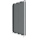Gablota filcowa Nobo Premium Plus 12xA4, szara (drzwiczki przesówne) 1915337