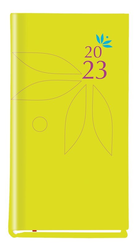 Terminarz Koliber 75x130mm 2026 pistacjowy Michalczyk i Prokop T-320-08 KALENDARZ tydzień na 2 stronach