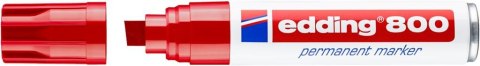 Marker E-800 EDDING czerwony końcówka ścięta 12 mm (X)