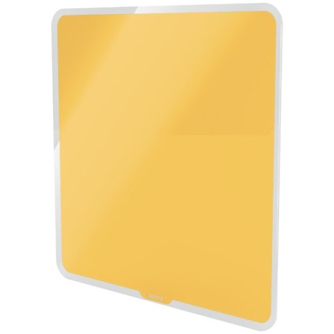 Szklana tablica magnetyczna Leitz Cosy 45x45cm, żółta, 70440019 Szklana tablica magnetyczna Leitz Cosy 45x45cm, żółta, 70440019