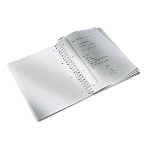 Kołonotatnik w kratkę A4 PP Leitz WOW, czarny 46380095 Kołonotatnik w kratkę A4 PP Leitz WOW, czarny 46380095