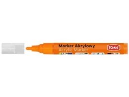 Marker akrylowy, fibrowa końcówka okrągła 2-5mm, pomarańczowy TO-402 Toma