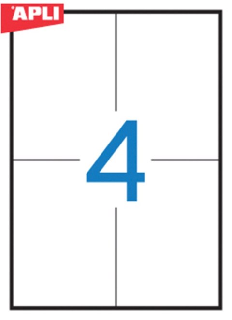 Etykiety 01280 105*148 (100) permanentne APLI