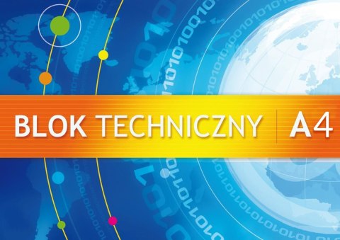 Blok techniczny biały A4 10k 250g KRESKA Blok techniczny biały A4 10k 250g KRESKA