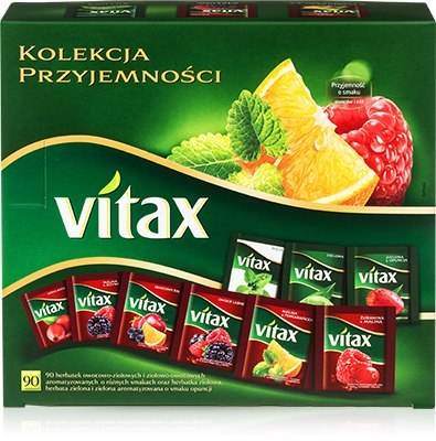 Herbata VITAX KOLEKCJA PRZYJE.MIX owoc 90kop 9 smaków