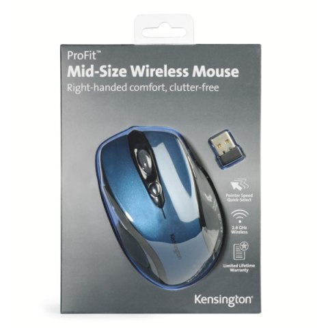 Bezprzewodowa mysz Kensington Pro Fit, niebieska K72421WW