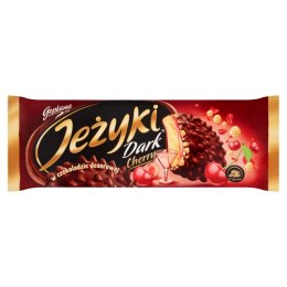 Ciastka JEŻYKI Dark Cherry 140g w czekoladzie deserowej