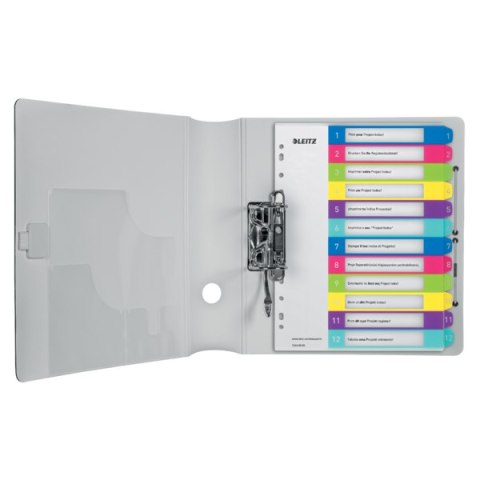 Przekładki plastikowe LEITZ WOW 1-12 12440000 do zadruku