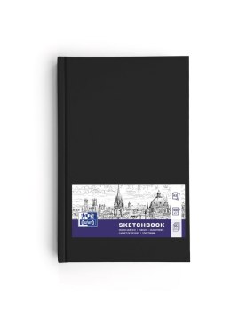 Szkicownik SKETCHBOOK szyty A5 96k 100g czarny 400152622 OXFORD