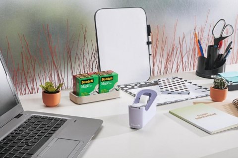 Taśma biurowa SCOTCH_ Magic_(C18-6L), matowa, 19mm, 33m, 6szt., podajnik C-18 GRATIS