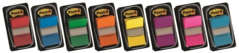 Zakładki indeksujące POST-IT_ (680-B2EU), PP, 25,4x43,2mm, 2x50 kart., niebieskie