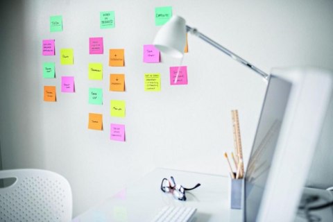 Bloczek samoprzylepny POST-IT_ Super Sticky, 76x76mm, ZESTAW 12x90 kart., (12) neonowe 654 -12SSUC (X)