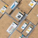 Album ofertowy Leitz Cosy, poszerzony, PP, szary 46700089 .