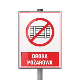 Tabliczka Droga pożarowa ZZ-32p/6670ZN (X)