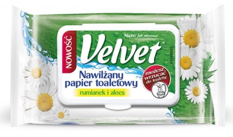 Papier toaletowy VELVET nawilżany (42) RUMIANKOWY Papier toaletowy VELVET nawilżany (42) RUMIANKOWY