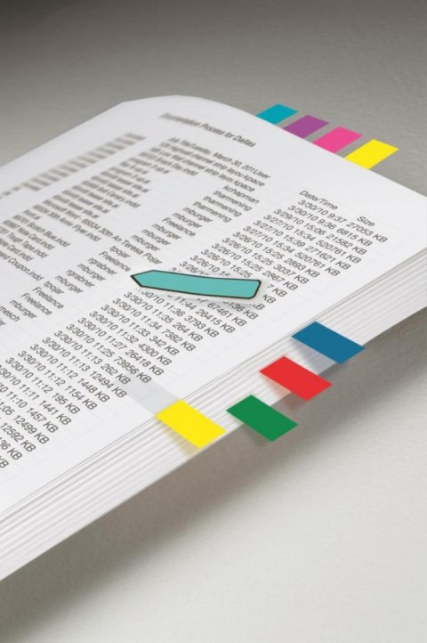 Zestaw promocyjny zakładek POST-IT_ (683-VAD1), PP, 12x43/12x43mm, 8x20/ strzałka 2x20 kart., mix kolorów, 2 opak