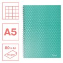 Kołonotatnik ColourBreeze A5, w kratkę, zielony Esselte 628467