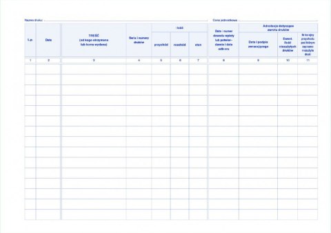 710-1 Księga druków ścisłego zarachowania MICHALCZYK I PROKOP