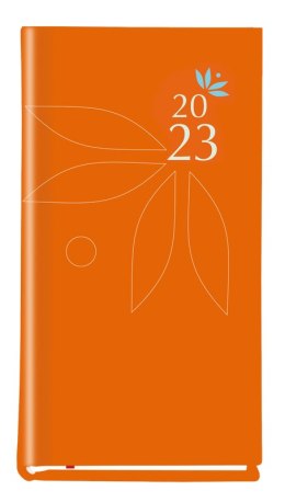 Terminarz Koliber 75x130mm 2026 pomarańczowy Michalczyk i Prokop T-320-07 KALENDARZ tydzień na 2 stronach
