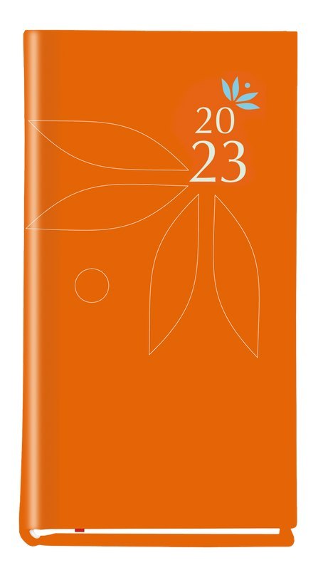 Terminarz Koliber 75x130mm 2026 pomarańczowy Michalczyk i Prokop T-320-07 KALENDARZ tydzień na 2 stronach