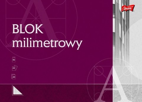 Blok milimetrowy A3 20 kartek UNIPAP