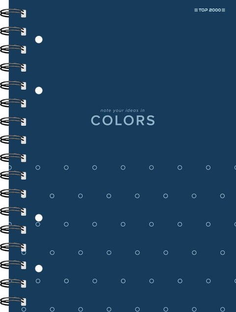 Kołozeszyt A4 TOP COLORS MIX 2 spirale 80k 70g kratka 400169233 TOP 2000