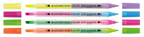 Zakreślacze tekstu BLIZZARD DUO-COLOR różowo-niebieski TO-337 Toma