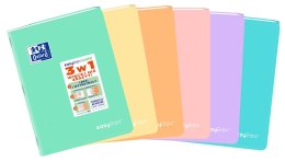 Zeszyt OXFORD PP EASYBOOK pastel A5 60k 90g mix kratka z marginesem 400161235