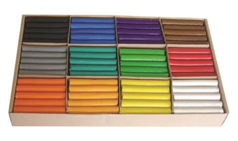 Plastelina dla przedszkoli MONA 180 szt. (12 kol. x 15 szt.) 0166 ST.MAJEWSKI