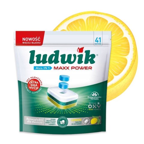 LUDWIK Tabletki do zmywarek 80 szt. ALL IN ONE LEMON 24708