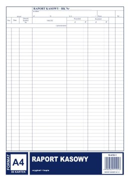 410-1 Raport Kasowy A4 80 kartek MICHALCZYK I PROKOP