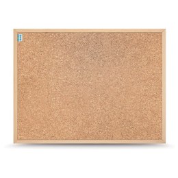Tablica korkowa MEMOBE SMART, rama drewniana, 90x60 cm