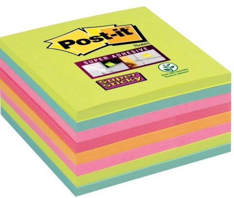 Bloczek samoprzylepny POST-IT_ Super sticky (654-8SS-RBW), 76x76mm, 8x45 kart., paleta tęczowa, 3M-70006852159
