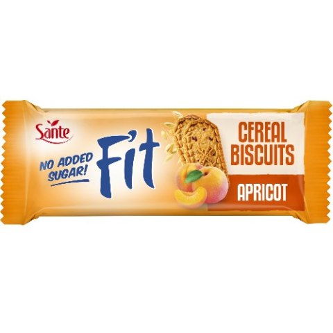 Ciasteczka zbożowe z morelą Fit bez cukru 50g SANTE
